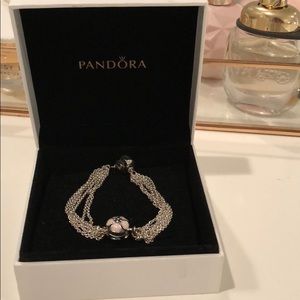 Pink Pandora Bracelet And Charm